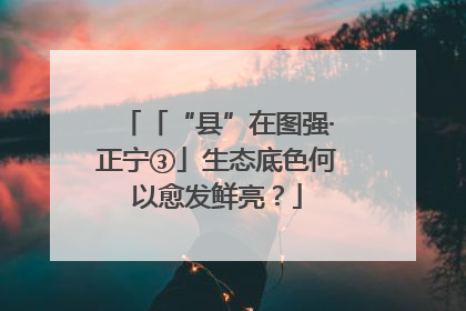 「“县”在图强·正宁③」生态底色何以愈发鲜亮？
