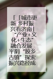 「城市更新 乡村振兴看济南」“产业+文化+生态”融合发展 平阴“胶乡古镇”探索振兴路径成效显著