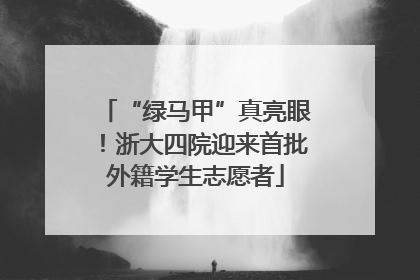 “绿马甲”真亮眼！浙大四院迎来首批外籍学生志愿者