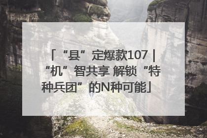 “县”定爆款107｜“机”智共享 解锁“特种兵团”的N种可能