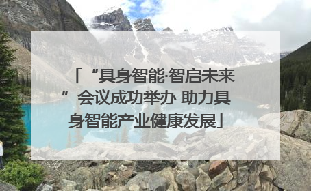 “具身智能·智启未来”会议成功举办 助力具身智能产业健康发展