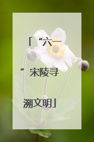“六一”宋陵寻溯文明