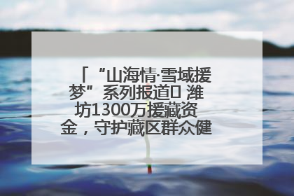 “山海情·雪域援梦”系列报道⑪ 潍坊1300万援藏资金，守护藏区群众健康“最后一公里”