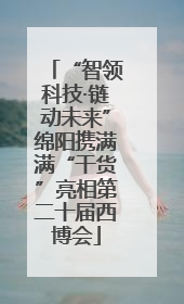 “智领科技·链动未来”绵阳携满满“干货”亮相第二十届西博会