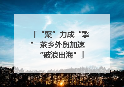 “聚”力成“擎” 茶乡外贸加速“破浪出海”