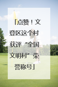 点赞！文登区这个村获评“全国文明村”荣誉称号