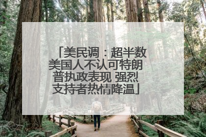 美民调：超半数美国人不认可特朗普执政表现 强烈支持者热情降温