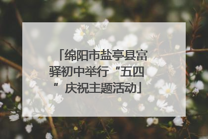 绵阳市盐亭县富驿初中举行“五四”庆祝主题活动