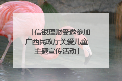 信银理财受邀参加广西民政厅关爱儿童主题宣传活动