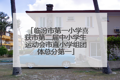 临汾市第一小学喜获市第二届中小学生运动会市直小学组团体总分第一