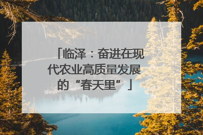 临泽：奋进在现代农业高质量发展的“春天里”