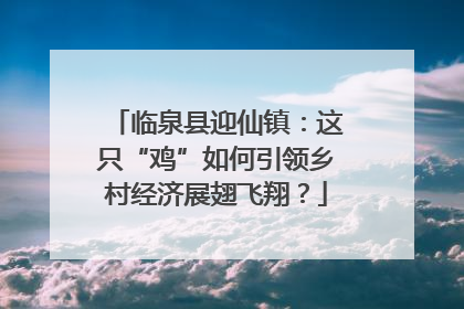临泉县迎仙镇：这只“鸡”如何引领乡村经济展翅飞翔？