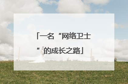 一名“网络卫士”的成长之路
