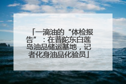 一滴油的“体检报告”：在普陀东白莲岛油品储运基地，记者化身油品化验员