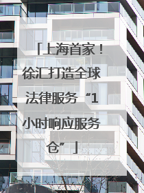 上海首家！徐汇打造全球法律服务“1小时响应服务仓”