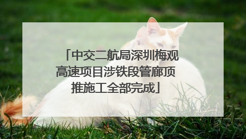 中交二航局深圳梅观高速项目涉铁段管廊顶推施工全部完成