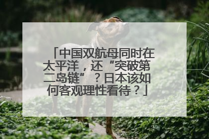 中国双航母同时在太平洋，还“突破第二岛链”？日本该如何客观理性看待？