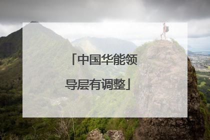 中国华能领导层有调整