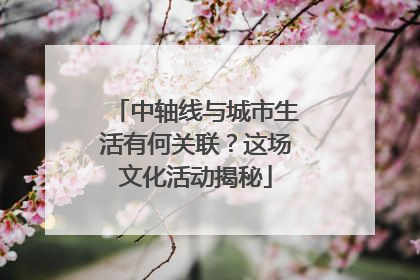 中轴线与城市生活有何关联？这场文化活动揭秘