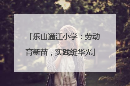 乐山通江小学：劳动育新苗，实践绽华光