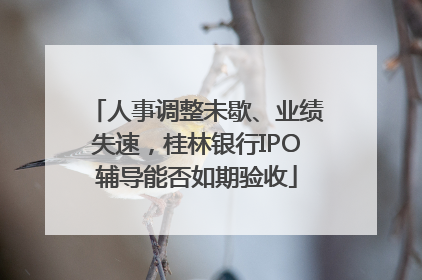 人事调整未歇、业绩失速，桂林银行IPO辅导能否如期验收