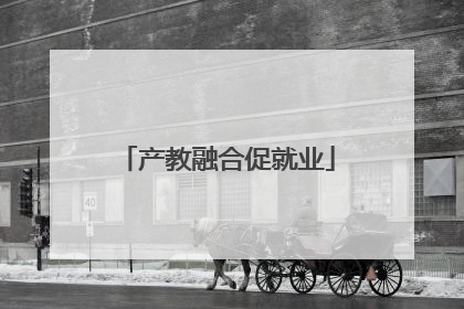 产教融合促就业