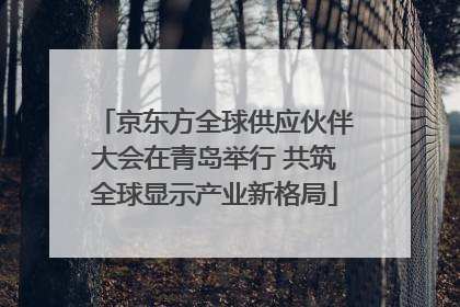 京东方全球供应伙伴大会在青岛举行 共筑全球显示产业新格局