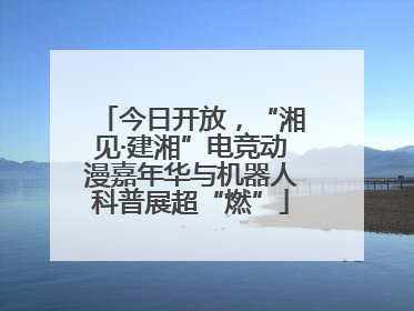 今日开放，“湘见·建湘”电竞动漫嘉年华与机器人科普展超“燃”