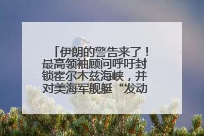伊朗的警告来了！最高领袖顾问呼吁封锁霍尔木兹海峡，并对美海军舰艇“发动导弹袭击”