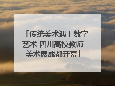 传统美术遇上数字艺术 四川高校教师美术展成都开幕