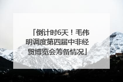 倒计时6天！毛伟明调度第四届中非经贸博览会筹备情况