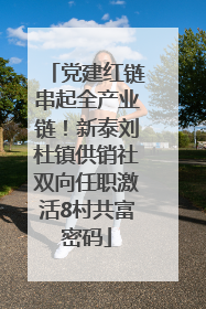 党建红链串起全产业链！新泰刘杜镇供销社双向任职激活8村共富密码