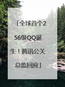 全球首个256级QQ诞生！腾讯公关总监回应