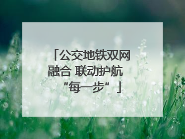 公交地铁双网融合 联动护航“每一步”