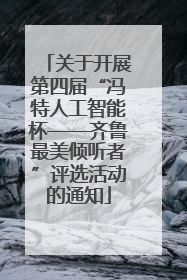 关于开展第四届“冯特人工智能杯——齐鲁最美倾听者”评选活动的通知