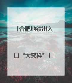 合肥地铁出入口“大变样”