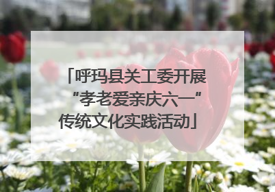 呼玛县关工委开展“孝老爱亲庆六一”传统文化实践活动