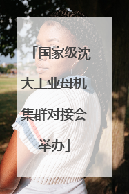 国家级沈大工业母机集群对接会举办