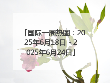国际一周热图：2025年6月18日－2025年6月24日