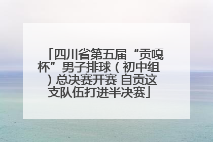 四川省第五届“贡嘎杯”男子排球（初中组）总决赛开赛 自贡这支队伍打进半决赛