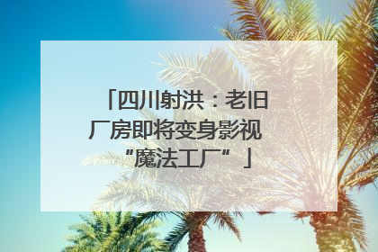四川射洪：老旧厂房即将变身影视“魔法工厂”