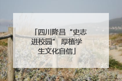 四川隆昌“史志进校园” 厚植学生文化自信