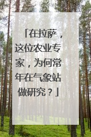 在拉萨，这位农业专家，为何常年在气象站做研究？