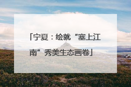 宁夏：绘就“塞上江南”秀美生态画卷