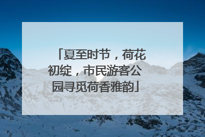 夏至时节，荷花初绽，市民游客公园寻觅荷香雅韵