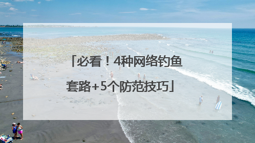 必看！4种网络钓鱼套路+5个防范技巧