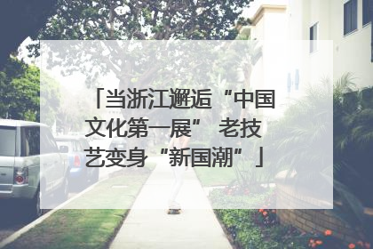 当浙江邂逅“中国文化第一展” 老技艺变身“新国潮”