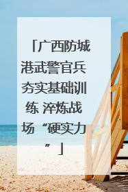 广西防城港武警官兵夯实基础训练 淬炼战场“硬实力”