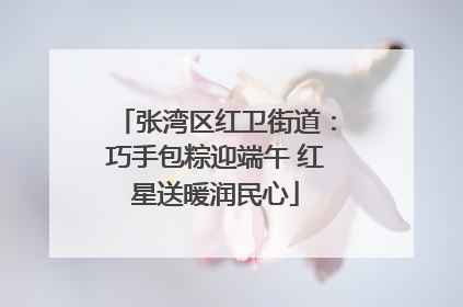 张湾区红卫街道：巧手包粽迎端午 红星送暖润民心