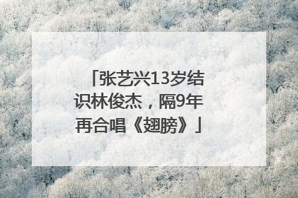 张艺兴13岁结识林俊杰，隔9年再合唱《翅膀》